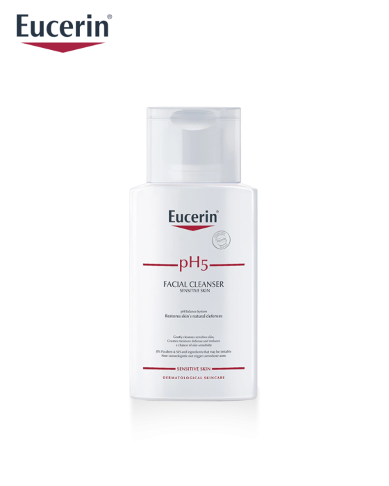 EUCERIN PH5 FACIAL CLEANSER (100ml.) สำหรับผิวบอบบางแพ้ง่าย