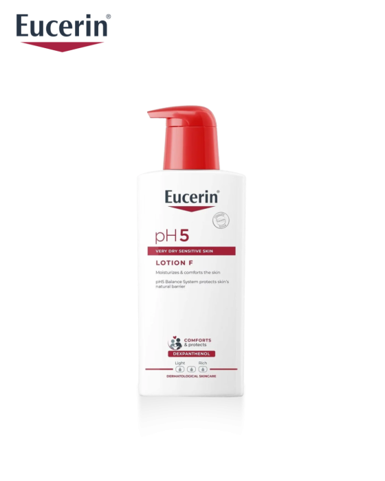 EUCERIN PH5 LOTION F 400ml เนื้อโลชั่นเข้มข้น เกลี่ยง่าย ซึมซาบเร็ว